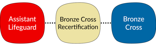 Red Cross Assistant Lifeguard to Bronze Cross Transition Path