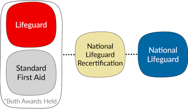 Red Cross Lifeguard with Standard First Aid to National Lifeguard Transition Path